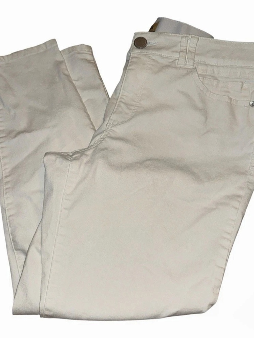 Democracy Ab-solution Straight Leg Pants Straight Leg Jeans White Waist 16